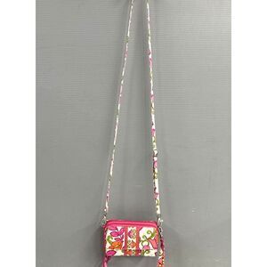 Vera Bradley Beautiful Print Floral Pink Crossbody Purse/Wallet